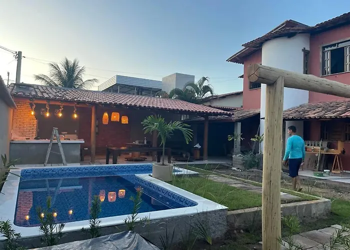 Casa De Praia Piscina -60 M Da Praia, 3/4 Cond.